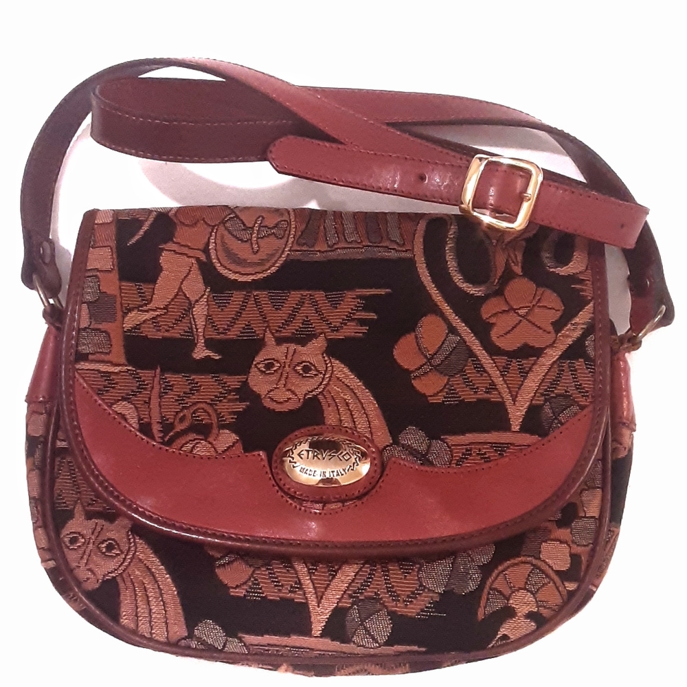 VNTG Etrusco Boho tapestry shoulder bag